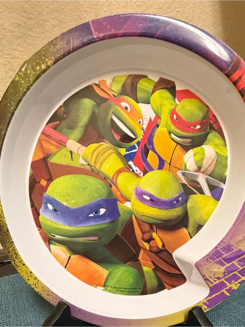 2013 Zak Designs Teenage Mutant Ninja Turtles TMNT Melamine Plate
